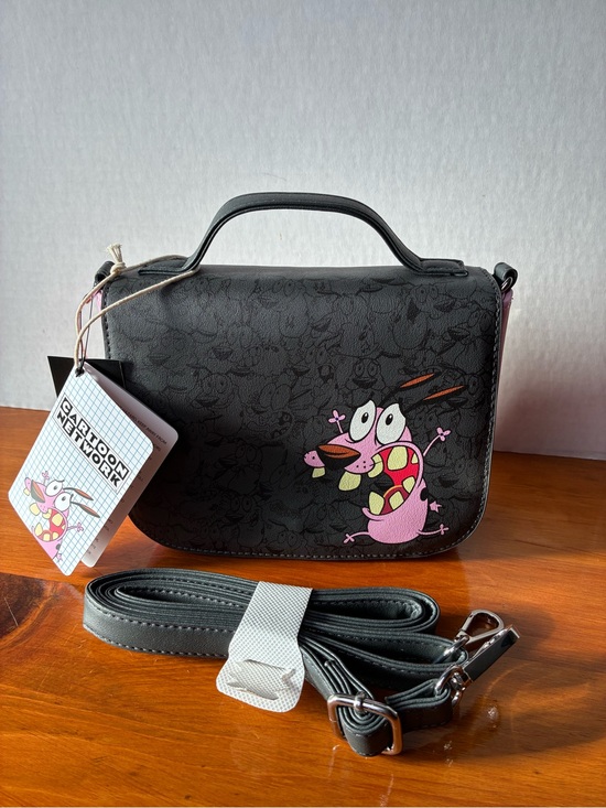 Loungefly Handbags - Loungefly Courage The Cowardly Dog Crossbody Bag Handbag Purse New